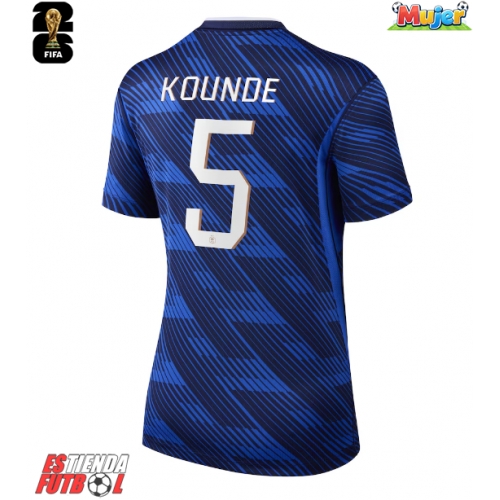 Francia Jules Kounde #5 Primera Equipación Mujer Mundial 2026 Manga Corta